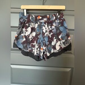 Lululemon Women’s Reversible Butterfly Print Athletic Shorts